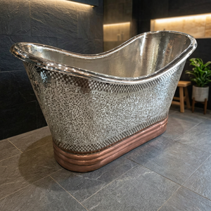 Bañera de Cobre con Patas de Gato, Acabados Dobles en Cobre Antiguo, Venta al por Mayor de Proveedor de India - Artesanías para el Hogar Indias - Product Image 2
