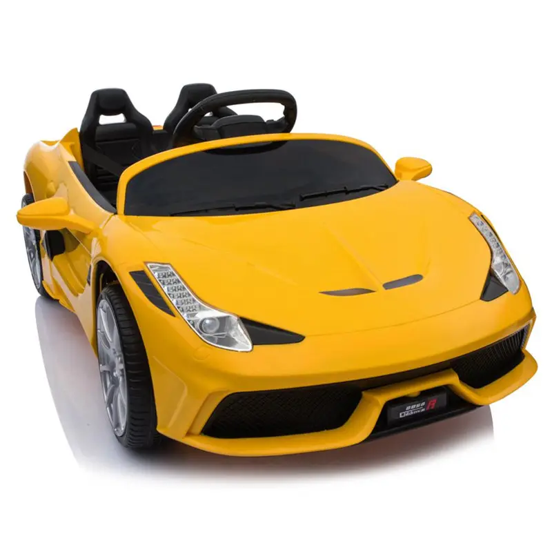 Preço barato Kids Ride On Sports Car Yellow Electric Car Ride On Toy Cars Crianças Para Dirigir Controle Remoto EUA Auto A Bateria