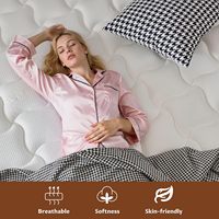 Matelas orthopédique pour hôtel fabriqué en Chine, matelas à ressorts ensachés roulé, matelas en mousse à mémoire de forme
