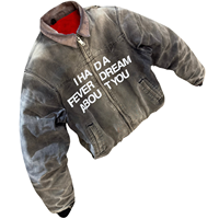 Fabricant de vestes sur mesure, veste de travail en toile de canard vintage usée, veste bomber Detroit, veste de charpentier