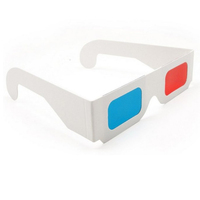 Lunettes 3D en papier moins chères, vision vidéo virtuelle 3D, anaglyphe rouge cyan rouge/vert, lunettes 3D