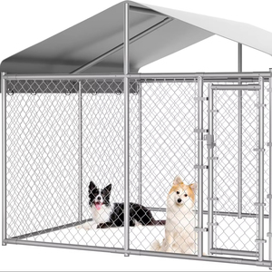 ที่คลุมหลังคากันน้ำกันรังสี UV ขนาดใหญ่พิเศษป้องกันการเกิดสนิมล็อคแบบห่วงโซ่กัลวาไนซ์รั้วสำหรับสุนัขวิ่งแบบเชื่อม - Product Image 5