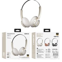 Casque circum-auriculaire ANC sans fil 5.4, best-seller KQM-02, style rétro américain avec chargement Type-C
