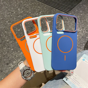 เคสโทรศัพท์แบบไร้สายแม่เหล็กสีพื้นสไตล์ Ins ให้สัมผัสนุ่ม ป้องกันการกระแทก สำหรับ XiaoMi 17 17pro 17promax 15 15pro 14 Pro - Product Image 3