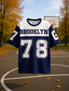 Camiseta <span class=keywords><strong>SHEIN</strong></span> Brooklyn 78 para niños, manga corta, cuello redondo, corte regular, ropa deportiva estampada, ropa para niños de otoño e invierno - Product Image 2