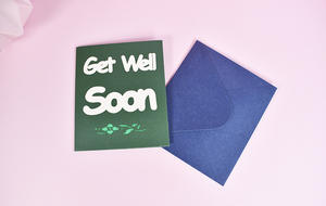 Best-seller Carte de voeux popup 3D en papier artisanal, fleur d'herbe, carte de voeux Get Well Soon Consolation pour amis et familles - Product Image 6