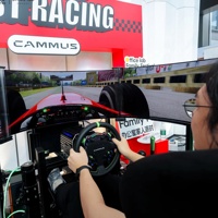 Volante de Carreras CAMMUS 15Nm Direct Drive DDWB Sim Simulator GT1 con Pedales LC100 para Juegos de PC