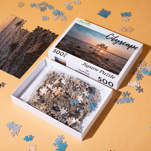 500ปริศนาจิ๊กซอว์สำหรับผู้ใหญ่1000ชิ้นพิมพ์ลายตามสั่งพร้อมกล่องปริศนาจิ๊กซอว์ - Product Image 1