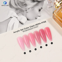 Marque privée professionnelle Meilleur Poly Gel 15ml Soak off Uv Led Nude Acrylique Nail Extension Poly Gel Nail 54 Couleurs