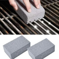 BBQ Grill Brosse De Nettoyage Brique Bloc Barbecue Pierre De Nettoyage Pierre Ponce Brique pour Barbecue Rack Cuisine Extérieure BBQ Outils Mangal