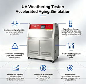 Chambre d'essai environnementale de haute précision pour l'irradiation UV programmable (UVA/UVB) et le vieillissement par intempéries - Product Image 5