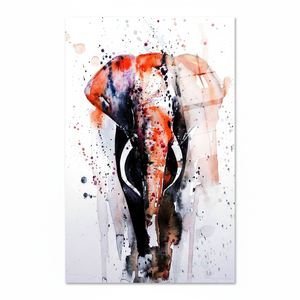 <b>Elephant</b> Wall Art Canvas: Modern, Elegant Printed Design,TEMPERED GLASS ART - Product Image 2
