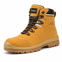 Bottes de sécurité AIMVVSEC avec embout en acier, semelle intermédiaire anti-perforation en fer, respirantes, en cuir, pour l'hiver, l'usine, la construction, l'industrie