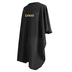 Manufacturer Salon Waterproof Hairdressing Gown Custom Logo Polyester Barber Apron And Cape
