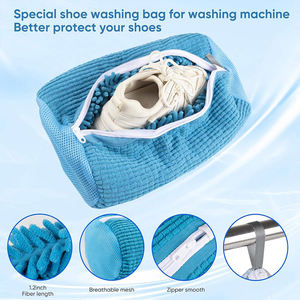 Bolsa Reutilizable para Lavar Zapatos en <span class=keywords><strong>Lavadora</strong></span>, Bolsa de Malla Resistente para Lavar Zapatillas, OEM ODM para Compradores Mayoristas - Product Image 3