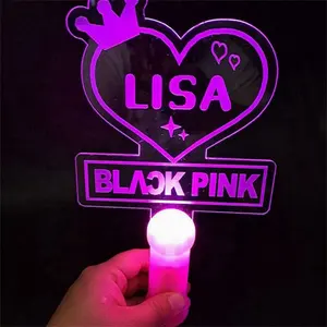 K-pop Products Lightstick Led Wholesale Custom 2D OEM Star Concert Supplier Glow Kpop Light Stick for Party