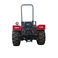 Tracteur agricole compact et étroit YTO à moteur diesel 50 CV, 8 vitesses, 4 roues motrices avec châssis anti-basculement pour travaux de culture en serre et en verger