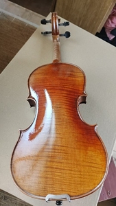 ไวโอลินรุ่น <span class=keywords><strong>Stradivarius</strong></span> ขนาด 4/4 3/4 1/2 เสียงไพเราะ หน้าไม้สปรูซแท้ หลังไม้เมเปิล ลายไม้ชัดเจน - Product Image 3