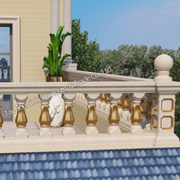 Nouveaux moules en plastique réutilisables pour balustres décoratifs en béton, garde-corps, poteaux de clôture, balustrades, barrières et vases de balcon
