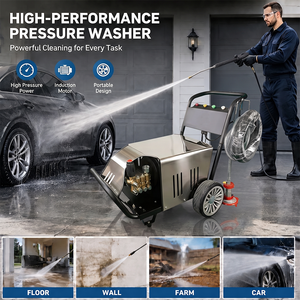 Hidrolavadora Eléctrica Industrial y Comercial de Alta Presión, 7500W, 380v, 15L/min, Limpiadora de Chorro de Agua, Máquina Automática para Lavar Autos - Product Image 2
