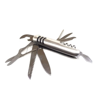 Couteaux de camping utilitaires à lame en acier 3cr13, 7 et 9 fonctions, couteau de poche pliable à bouton-poussoir, multi-usages