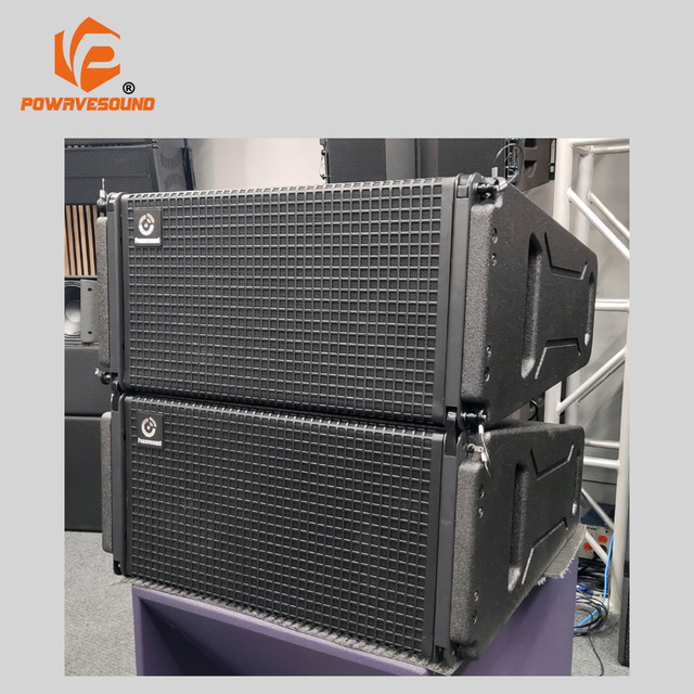 Powavesound Original Active Line Array Speakers Dual 10" Array Powered Speaker Buil-in DSP Controller Amplifier Module