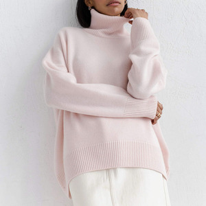 Áo Len Các Nhà Sản Xuất Phụ Nữ Của Áo Len Rùa Cổ Mùa Đông Đan Dài Tay Áo Cao Cổ Top Tùy Chỉnh Lớn Quá Khổ Hàng Dệt Kim Phụ Nữ - Product Image 3