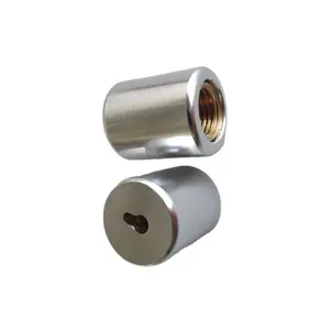 R410a Gas Silver Brass Safety Locking Caps HVAC Tamper Resistant Caps