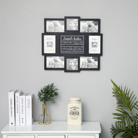 Cadre photo créatif à 4 grilles 6 "ou plus Style américain Cadre mural suspendu pour photo Ensemble de cadres de collage photo monobloc