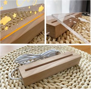 Luce notturna personalizzata per bambini, nome personalizzato orso lampada a Led per ragazze ragazzi, nome personalizzato luci notturne regalo per bambini - Product Image 6