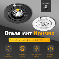Lampe LED MR16 GU10, boîtier encastré anti-éblouissement, spot GU10, cadre de spot encastré pour plafond intérieur, éclairage LED IP20, installation facile