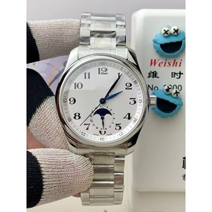 Montre mécanique automatique élégante et classique pour homme, avec index des heures sertis de diamants et verre saphir - Product Image 3