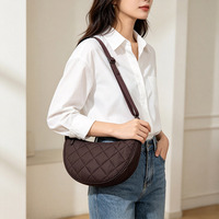 Nouveau Sac à bandoulière et sac à main en losanges tendance et de niche pour l'automne 2026, Sac boulette, Sac haut de gamme, Sac grande capacité pour femme