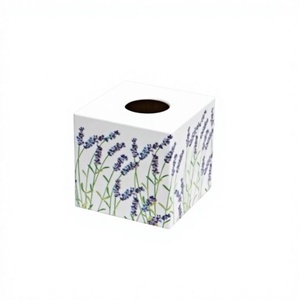 BS INTERNATIONAL Boîte à mouchoirs portable vintage à motifs floraux, faite à la main, avec incrustations en os, écologique, durable, support de rangement pour serviettes - Product Image 5