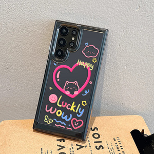 Custodia trasparente per telefono con gatto <span class=keywords><strong>rosa</strong></span> per <span class=keywords><strong>Samsung</strong></span> S25 S24 Ultra S23 FE <span class=keywords><strong>S22</strong></span> Plus S21 Cartoon <span class=keywords><strong>Cover</strong></span> per telefono antiurto - Product Image 6