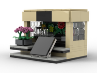 Modelo de Bloques de Construcción de Floristería Personalizada, Juego Educativo de Construcción DIY, Escena de Tienda Personalizada, Regalo Empresarial, Souvenir Corporativo