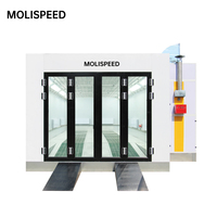 MOLISPEED Cabine de peinture automobile professionnelle certifiée CE pour atelier de carrosserie, chauffage diesel, 80°C, haute efficacité, four intégral OEM