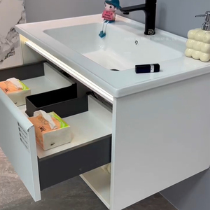 Vente en gros d'usine Meuble-lavabo en acier inoxydable étanche à l'eau Meuble-lavabo mural Ensemble <span class=keywords><strong>de</strong></span> meuble <span class=keywords><strong>de</strong></span> <span class=keywords><strong>salle</strong></span> <span class=keywords><strong>de</strong></span> <span class=keywords><strong>bain</strong></span> - Product Image 4