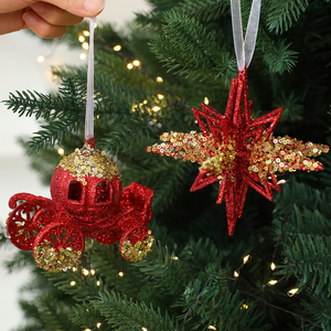 Novedad en América: Adornos Navideños Rojos Populares para Árboles, Adornos Colgantes con Forma <span class=keywords><strong>de</strong></span> Copo <span class=keywords><strong>de</strong></span> Nieve y <span class=keywords><strong>Reno</strong></span> - Product Image 3