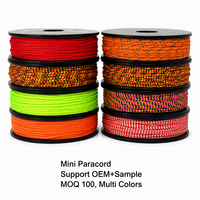 Cordon micro-paracorde artisanal de 125 pieds, 20 couleurs, 1 mm, en nylon tressé, cordon de perlage, mini-cordon en polyester tressé pour bijoux DIY