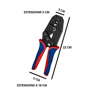 Pinza Crimpatrice Professionale con Teste Intercambiabili per Terminali, Ghiere e Connettori Fotovoltaici - Product Image 3