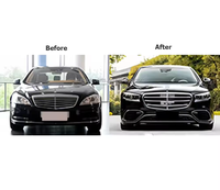 Kit de carrosserie automobile pour Mercedes Benz Classe S, mise à niveau de S500 S550 W221 2006-2013Y vers le style W223 S63, pièces et accessoires, système de pare-chocs