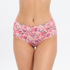 Braguitas Suaves para Mujer, Uso Diario, Cintura Alta, Estilo <span class=keywords><strong>Bikini</strong></span>, Talla Grande, Estampado Floral, Cómodas, para Mamá - Product Image 5