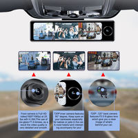 4G WiFi 3 Kamera 2 + 32GB 7.84 ''FHD 1080P Kaca Spion Braket Khusus Auto DashCam Android 5.1 ADAS DVR Mobil