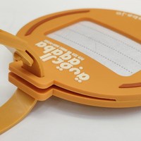 Étiquettes personnalisées en PVC et caoutchouc, étiquettes d'identification souples en silicone pour bagages, patchs en PVC pour vêtements