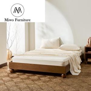 Design moderne, chambre à coucher, appartement, loft, cadre pour famille d'accueil, lit double, hôtel, lit king size, <span class=keywords><strong>latte</strong></span> à panneaux, chêne, socle de reine, lits sans tête - Product Image 6