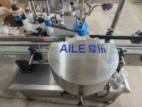 Étiquettes autocollantes à haute vitesse pour bouteilles de produits de nettoyage, parfums et détergents, machine d'étiquetage automatique pour bouteilles rondes