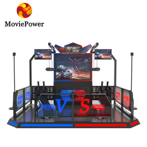 <span class=keywords><strong>Jeu</strong></span> de tir VR 4 joueurs Machine d'arcade Jeux de réalité virtuelle Simulateur de tir 9D Machine de simulation VR avec pistolet VR - Product Image 1