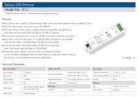 E1-L 12-48VDC 96W 192W 288W 384W capteur LED gradateur connecte variété tête de capteur d'induction 6A contrôleur de bande de télécommande