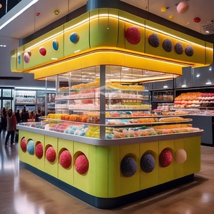 Grosir Bespoke eceran kios permen kustom Mall kios permen warna-warni kios permen untuk Mall - Product Image 4